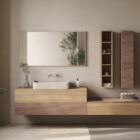 mueble de salón diseñado en melamina diseño Teka