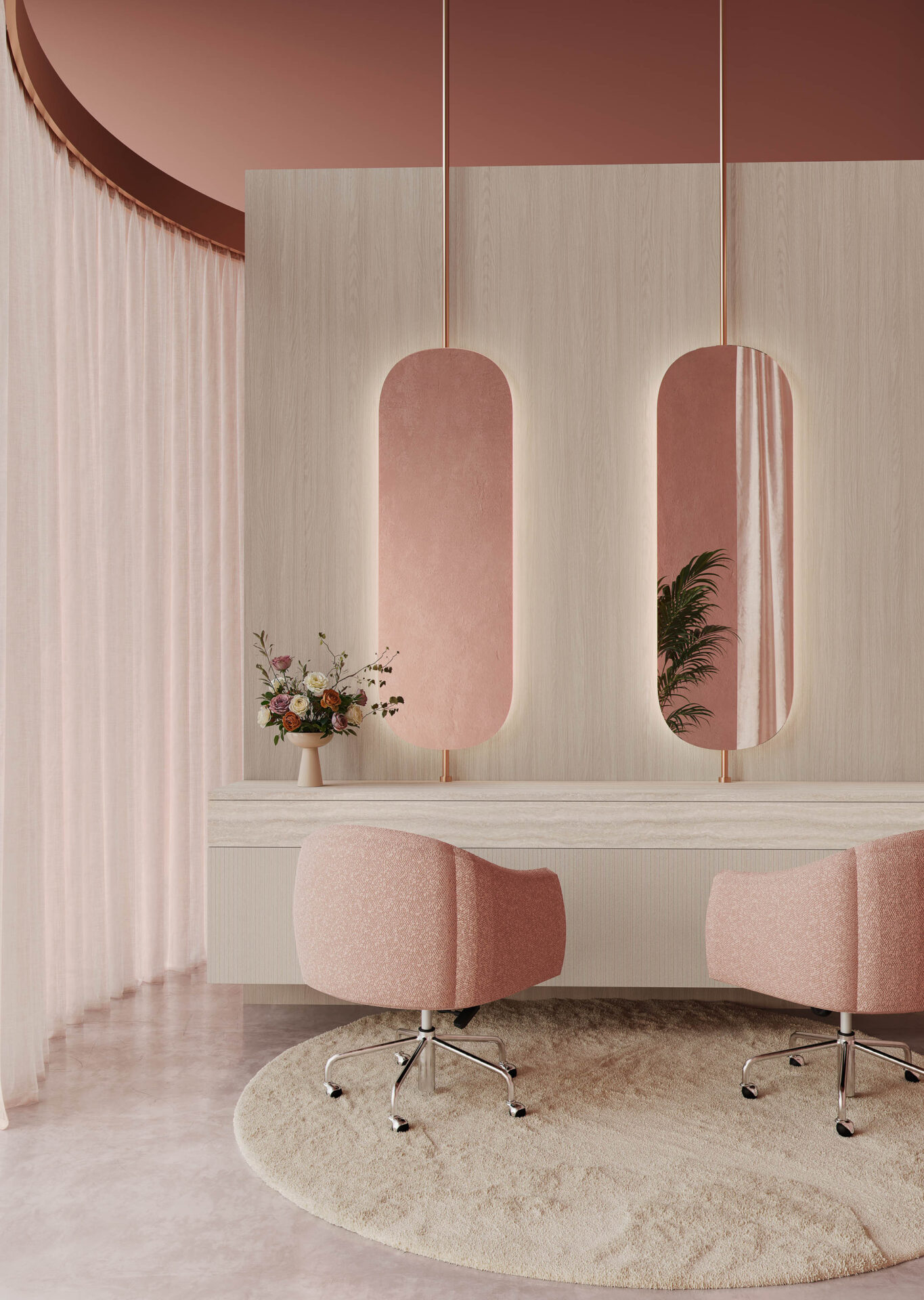 Mueble para comercio de peluquería y estética