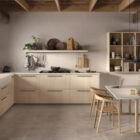 cocina en Blanco y madera